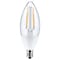 Satco 5 Watt B11, Dusk to Dawn LED, 5000K, Candelabra Base, 120 Volt, 90 CRI, With Photocell S11478 - alternate 1